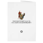 Panier d'épicerie Retro Family, Mom and Kids (Dos)