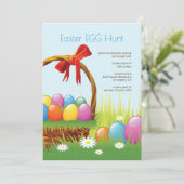 Panier d'oeufs de Pâques Invitation pique-nique (Debout devant)