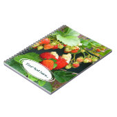 Panier fraise ~ Votre Carnet texte (Côté gauche)