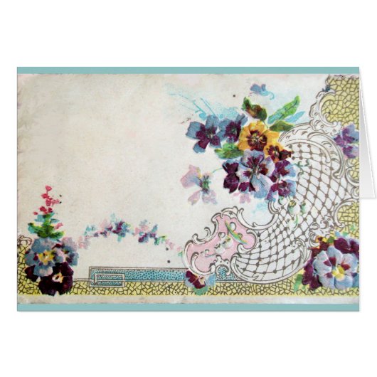 Panier Mariage Floral ROMANTİCA Avec Pansies (Devant horizontal)