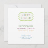 Panier Oeufs de Pâques Invitation pique-nique (Dos)