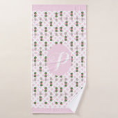 Panier opiacé rose Chinoiserie Ginger Jar Jars (Serviette de bain)