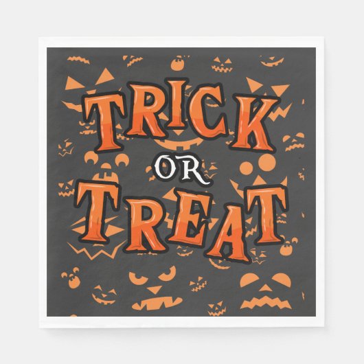 Panier ou traiter les serviettes en papier Hallowe (Devant)
