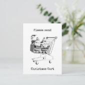 Panier Père Noël Carte postale (Debout devant)