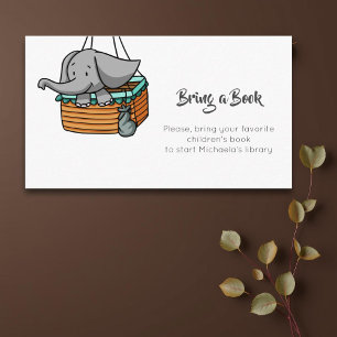 Panier simple éléphant Apportez une carte de boîti