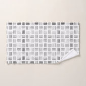 Panier Tissu boueux, noir et blanc (Serviette à main)