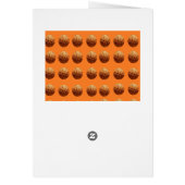 Paniers de basket orange sur fond orange, (Dos)