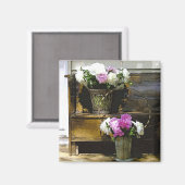 Paniers de pivoines Magnet (Recto/Verso)