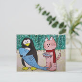 Paniers Ici Carte Postale "Voulez-Vous Commerce?" (Debout devant)