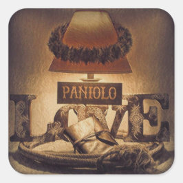 Paniolo Love Vierkante Sticker