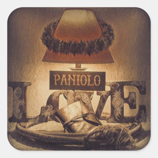 Paniolo Love Vierkante Sticker (Voorkant)