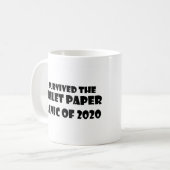 Panique de papier de toilette Mug (Devant gauche)