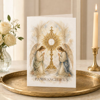 Panis Angelicus Brood der Engelen Katholieke Eucha Kaart