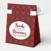 Panne de Buffalo Plaid et Ballotins Brown (Arrière)