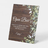 Panneau à barre ouverte Floral Rustique Bois vert (Recto)