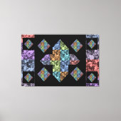 Panneau Abstrait Plus Toile Florale multicolore (Recto)