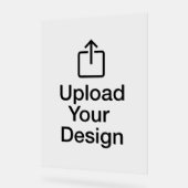 Panneau acrylique 18" x 24", Téléchargez votre con (Angle)