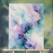 Panneau Acrylique Abstrait Fleur Pastel (Neutre)