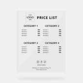 Panneau acrylique acrylique du logo commercial (Recto)