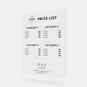 Panneau acrylique acrylique du logo commercial (Angle)