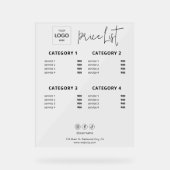 Panneau acrylique acrylique du logo commercial (Recto)