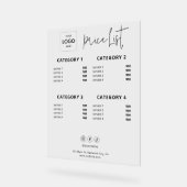 Panneau acrylique acrylique du logo commercial (Angle)