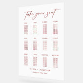 Panneau acrylique blanc Mariage de Noël (Angle)