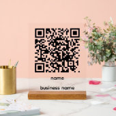 Panneau acrylique Code QR (Mariage)