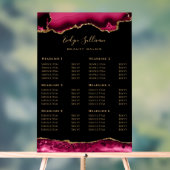 Panneau acrylique Crimson Agate Price List (Neutre)