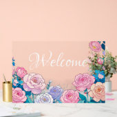 Panneau acrylique de bienvenue (Mariage)