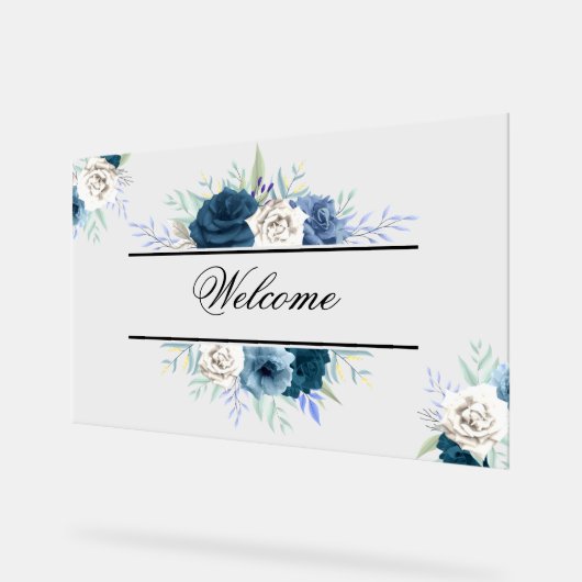 Panneau acrylique de bienvenue (Angle)