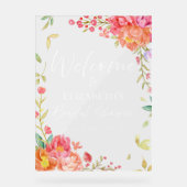 Panneau acrylique de bienvenue de la Fête des mari (Recto)