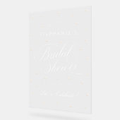 Panneau acrylique de bienvenue de la Fête des mari (Angle)