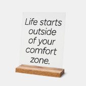 Panneau Acrylique de la zone de confort (Angle)