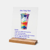 Panneau Acrylique de Mocktail en Libre-Service (Angle)