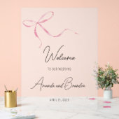 Panneau acrylique dépoli Mariage à arc rose (Mariage)