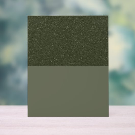 Panneau acrylique en mousse verte texturée - Perso (Neutre)