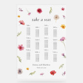 Panneau Acrylique fleur sauvage Mariage (Recto)