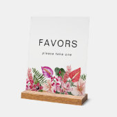 Panneau Acrylique Fleurs Tropicales (Angle)