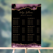 Panneau acrylique foncé Mauve Agate Tarifs (Neutre)