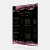 Panneau acrylique foncé Mauve Agate Tarifs (Angle)