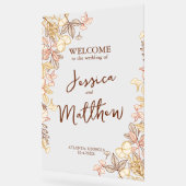 Panneau Acrylique Mariage de feuillage d'automne m (Angle)