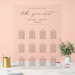 Panneau acrylique minimaliste Mariage