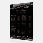 Panneau acrylique noir et or Tarifs (Angle)