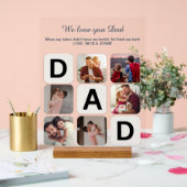 Panneau acrylique papa Fête des pères photo Collag (Mariage)