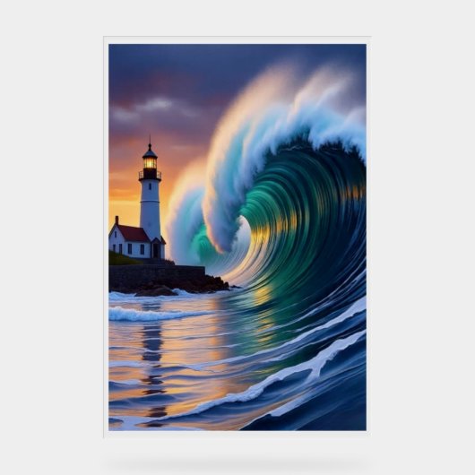 Panneau Acrylique romantique Personnalisé "I By Yo (Recto)