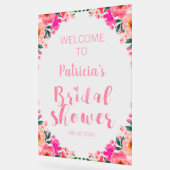 Panneau acrylique rose Fête des mariées florale Bi (Angle)