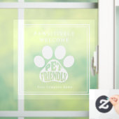 Panneau ami des animaux à empreinte de patte migno (Maison)