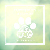 Panneau ami des animaux à empreinte de patte migno (Feuille 3)