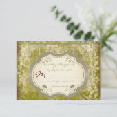 Panneau antique Pays de mariage troublé Cartes RSV (Debout devant)